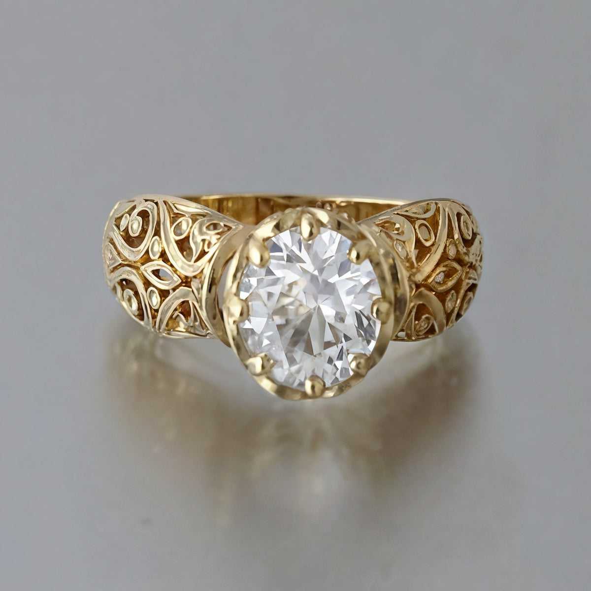 Frances™ Elegant White Zirconia Ring