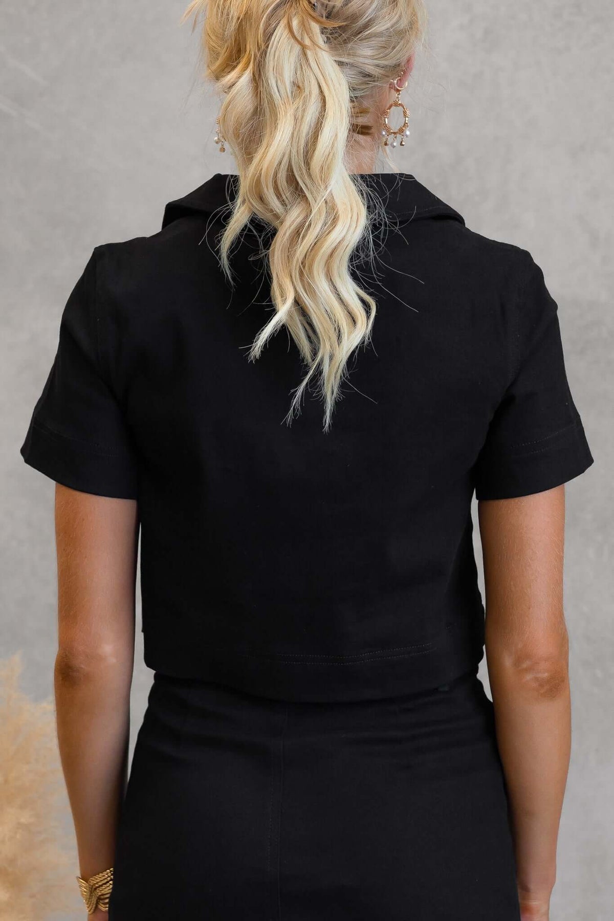 Truffle Denim Top