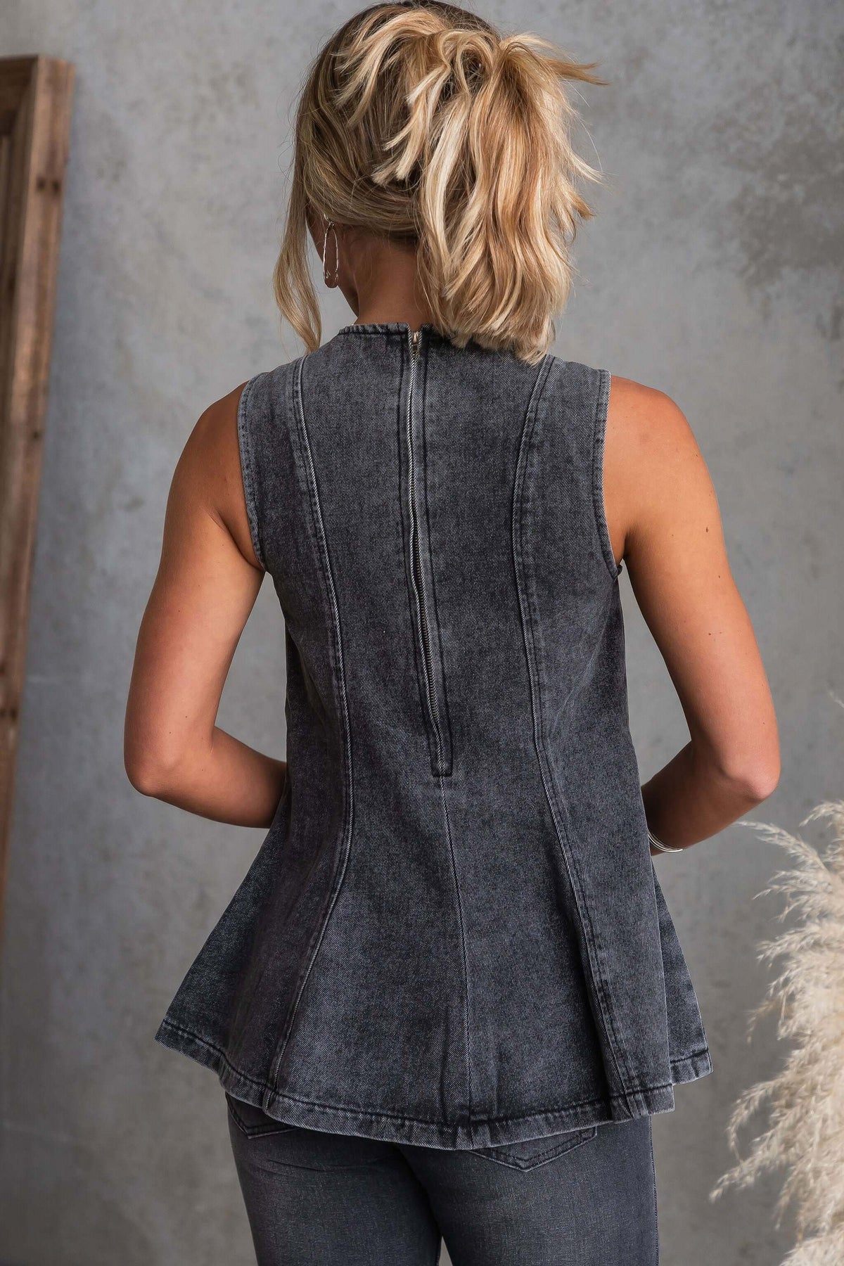 Rachel Denim Top