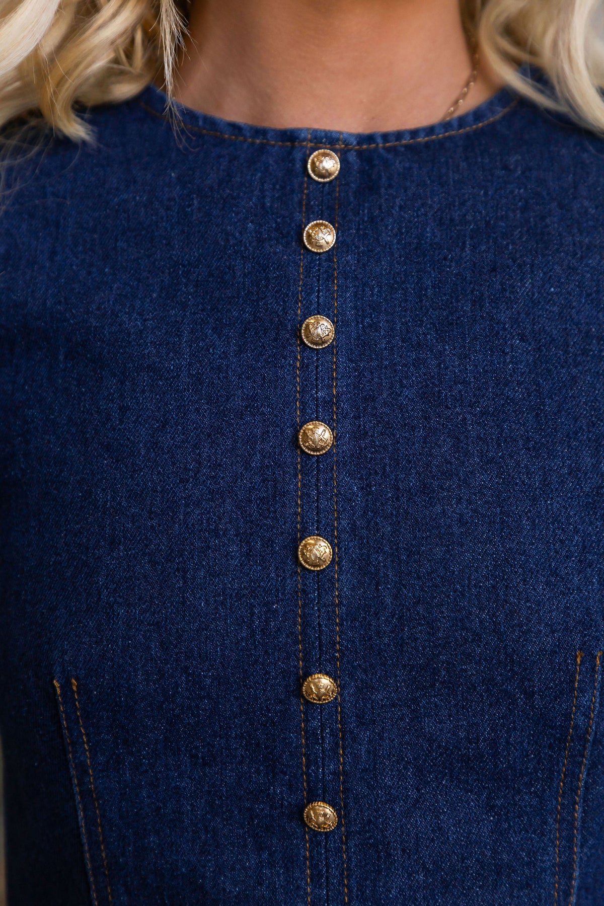 Rina Denim Top